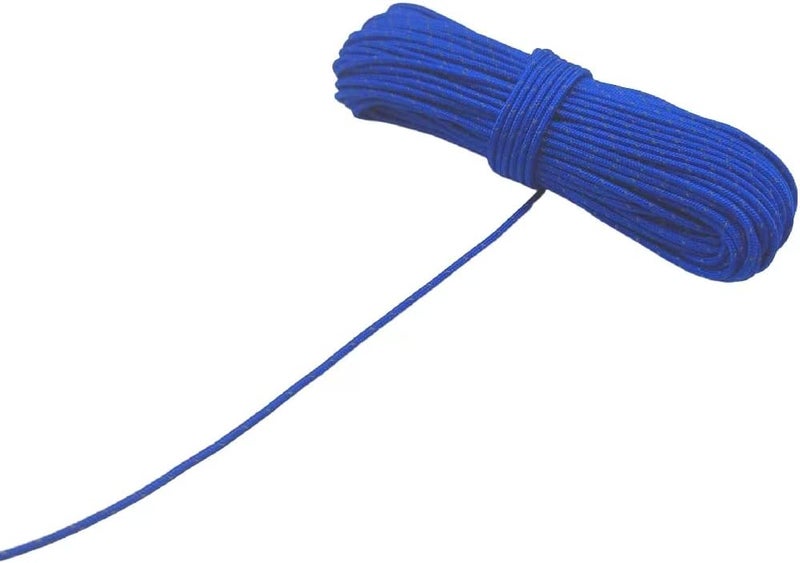 Legnowit 2mm Reflective Guyline Camping Paracord, Ultralight Thin Cord Rope for Tarp Rain Fly Tent Camping, 65 Feet (Blue) - Image 3